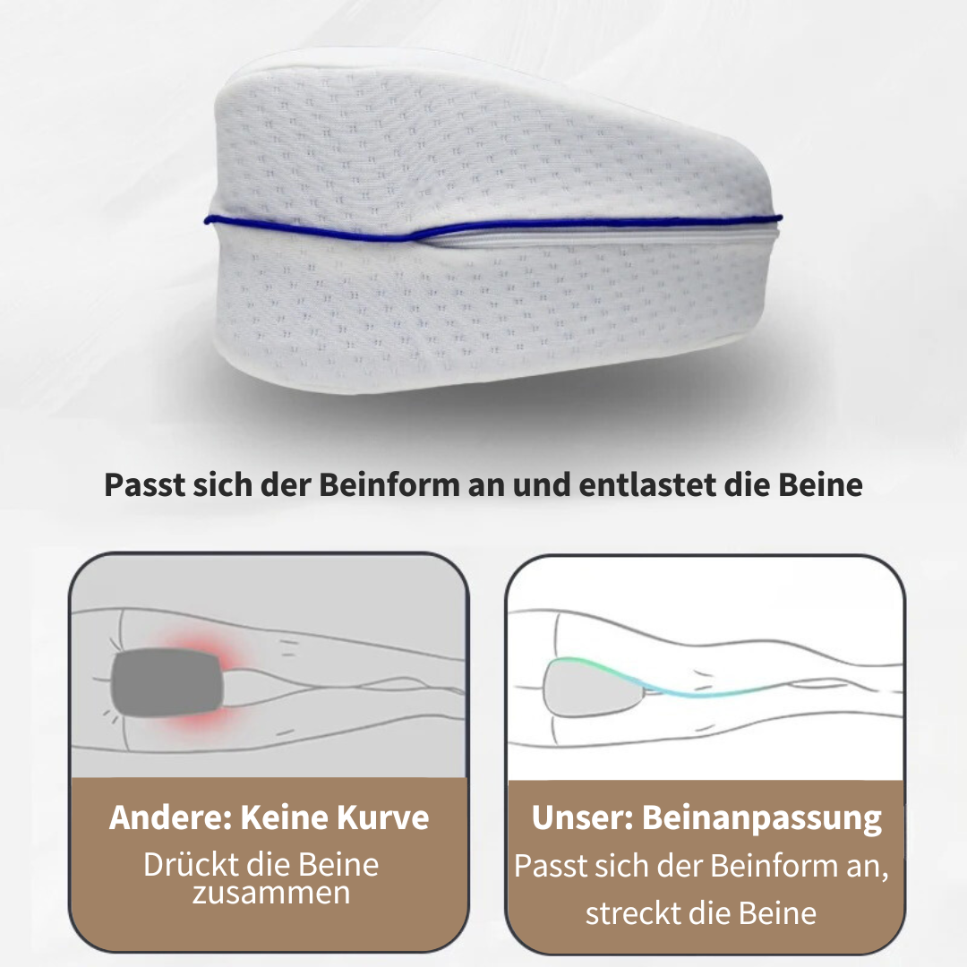 Orthopädisches Kniekissen | Seitenschläfer mit Memory-Foam